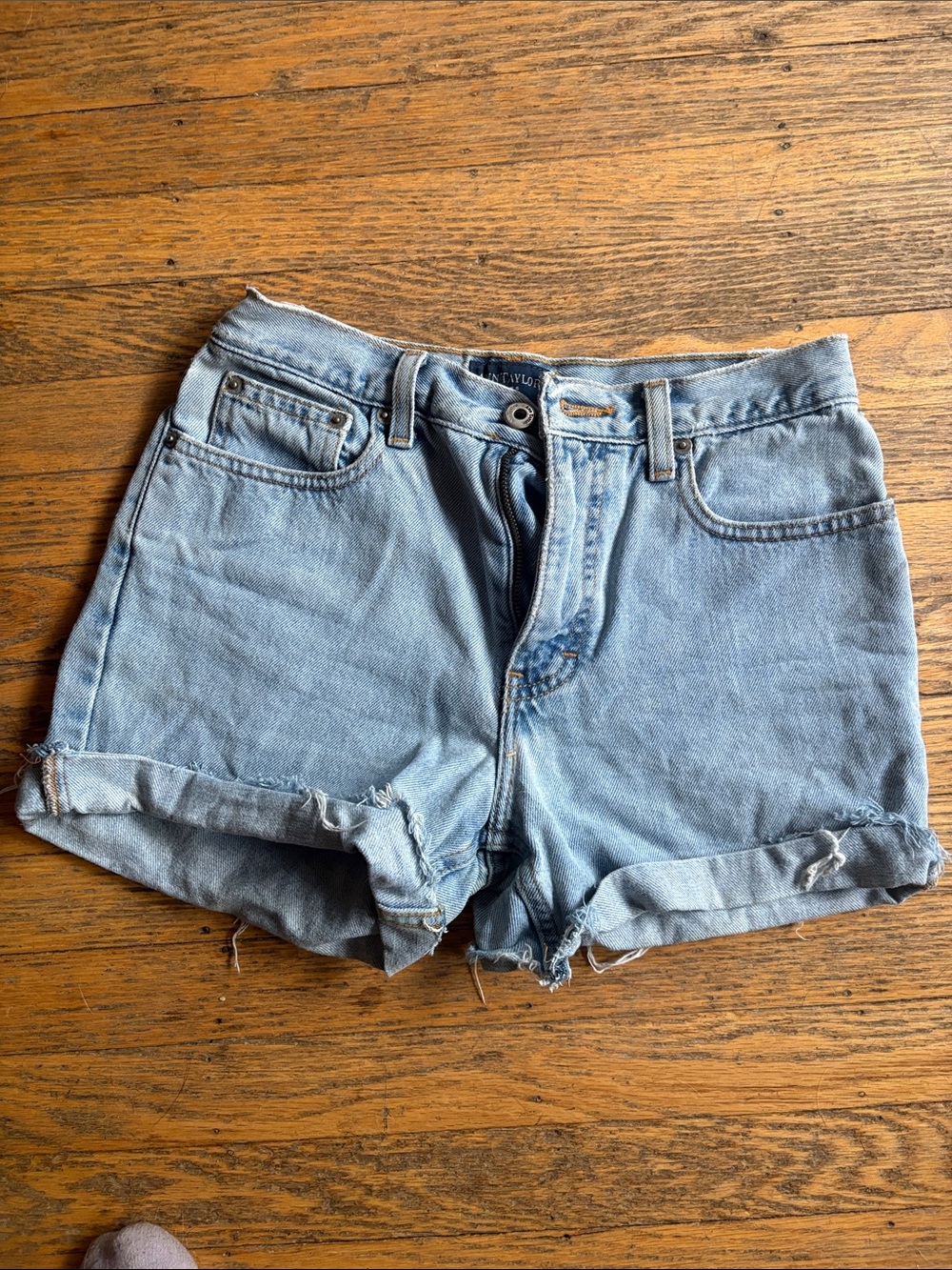 Ann Taylor  Wash Women's Rolled Hem Denim Shorts